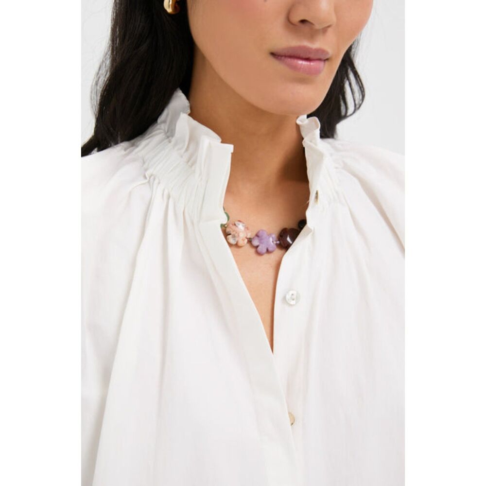 Polamnder Place White Rae Blouse Size Medium - Picture 2 of 12